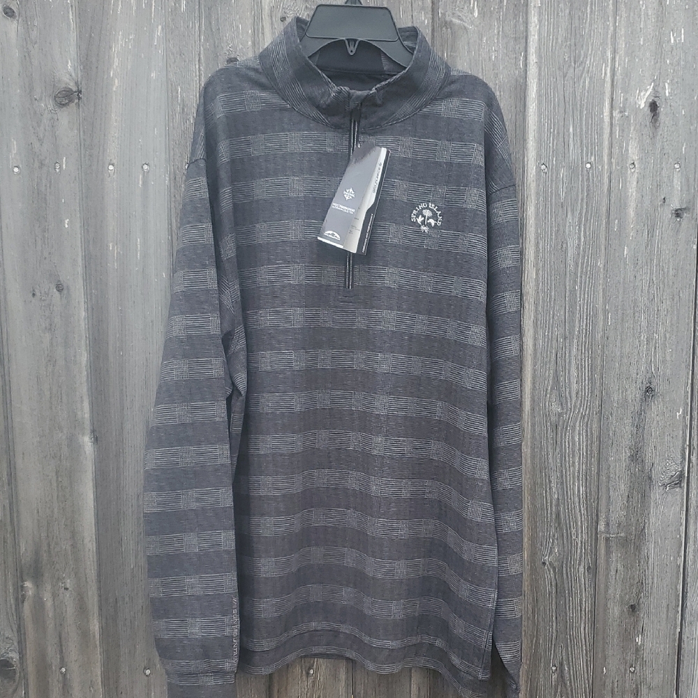 Men's Gray Quarter-Zip Sweater